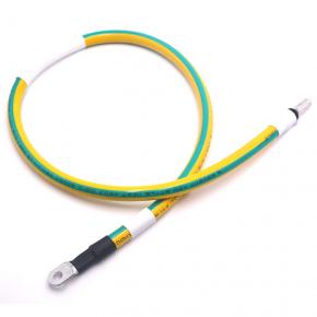 25 square new energy photovoltaic panels yellow and green ground wire SC25-6 cold pressed terminal wire aperture M6 copper nose wire harness